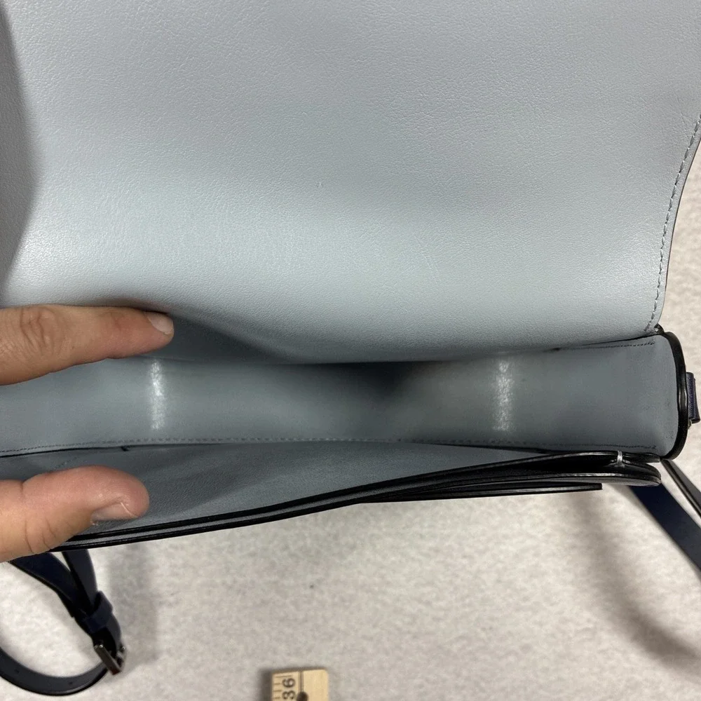 Kate Spade Nadine Colorblock Medium Flap Shoulder Bag Light Blue‎ / Navy